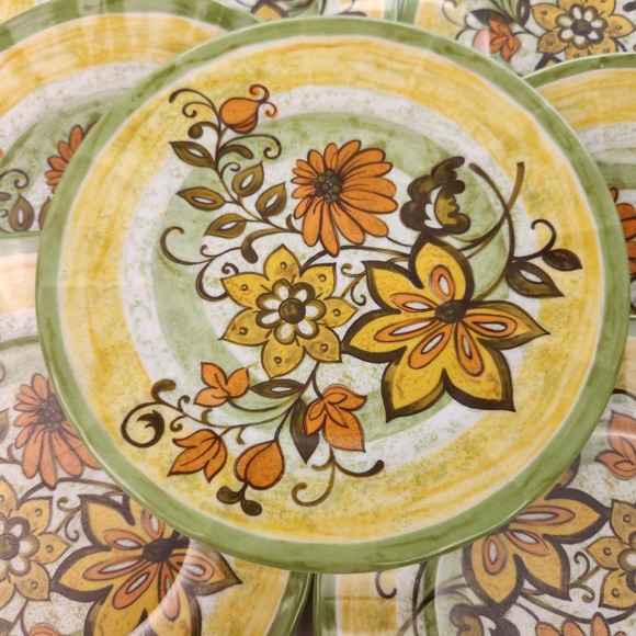 70s Prolon Melamine Salad Plates (7) - Picture 3 of 8